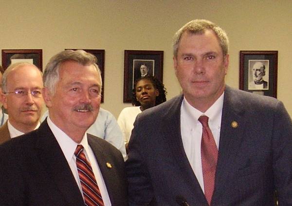 Former Commissioner William Pruitt and Steve Bowman, Commissioner